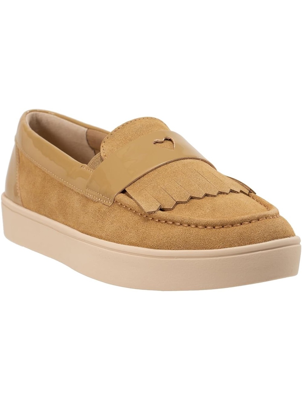 REVITALIGN Mustard Suede Fringe Loafer